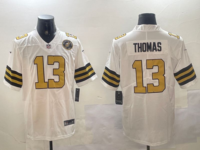 Men New Orleans Saints #13 Thomas White 2024 Nike Limited NFL Jersey style 01043